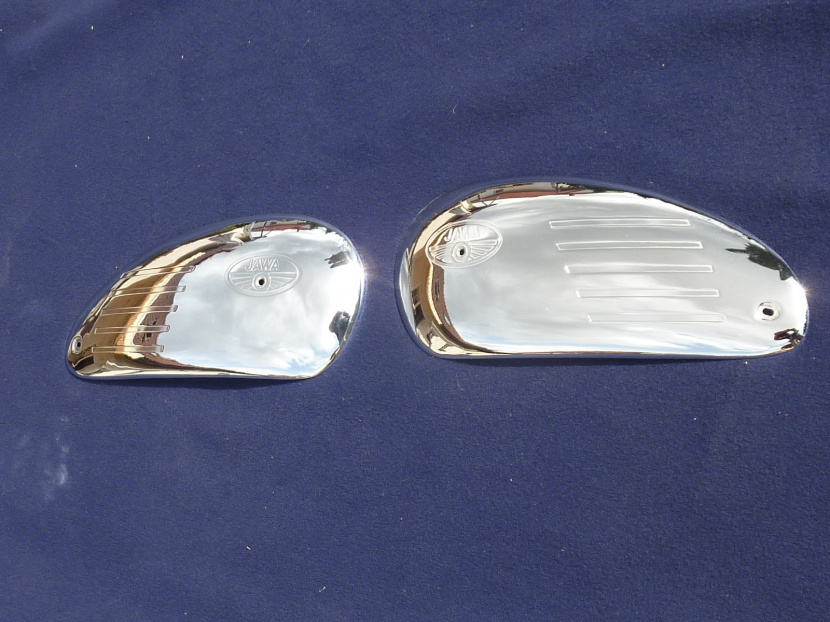 chrómovaný kryt nádrže JAWA 250