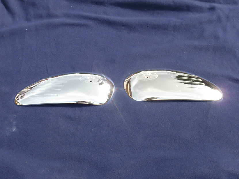 chrómovaný kryt nádrže JAWA 250