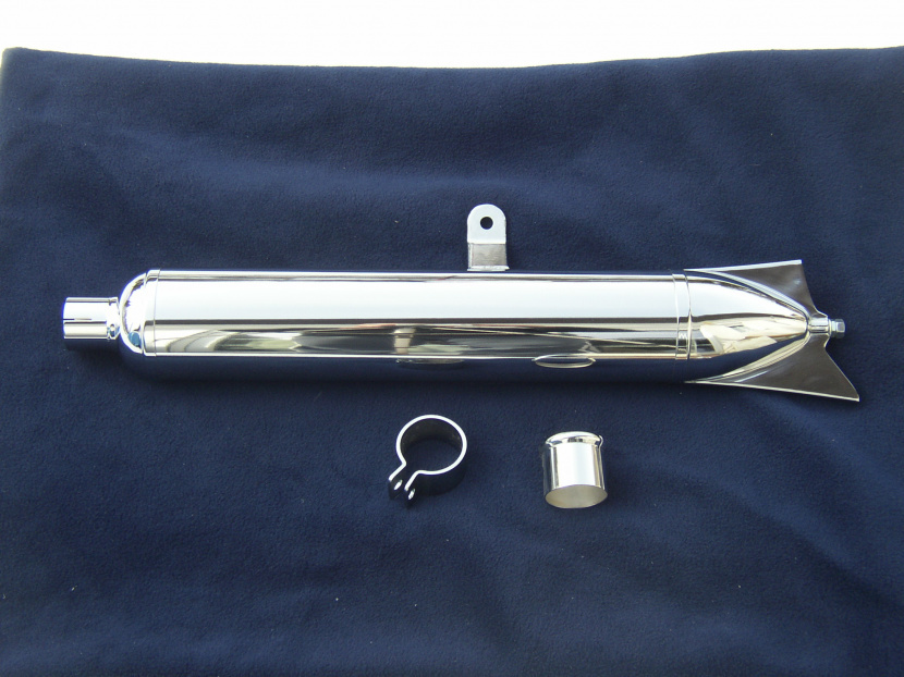 výfuk TRIUMPH TWN 300, prevedenie len chróm