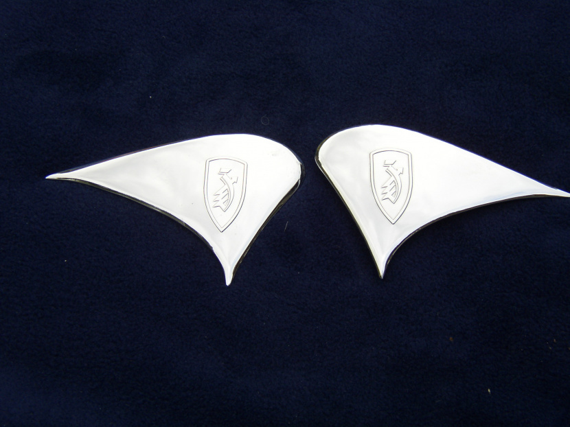 rámový znak chrómovaný - ZUNDAPP