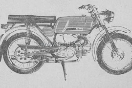 JAWA 23 MUSTANG s jednodielnym výfukom