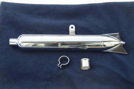 výfuk TRIUMPH TWN 200, prevedenie len chróm