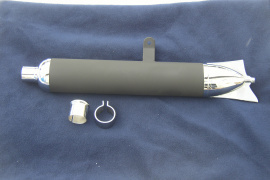 výfuk TRIUMPH TWN 200, prevedenie chróm - čierna - chróm