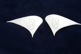 rámový znak chrómovaný - ZUNDAPP