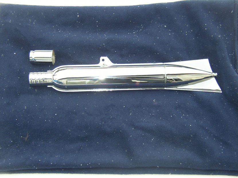 výfuk JAWA 250 perák - s prevlekom, držiak zvrchu