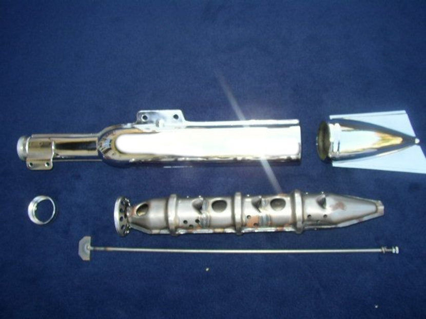 výfuk JAWA kývačka - 353, 354 – s rybinou, model 353/354