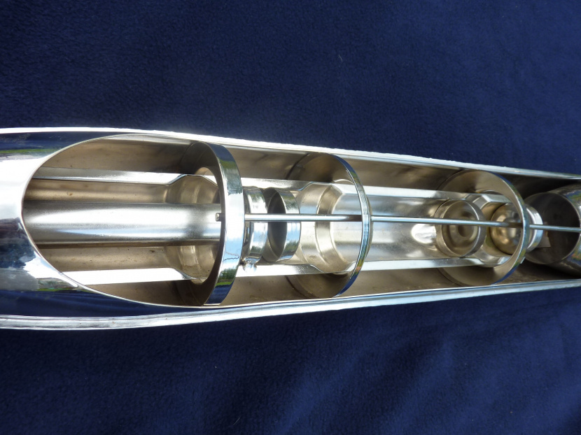 výfuk JAWA 634 - detail rezu výfukom