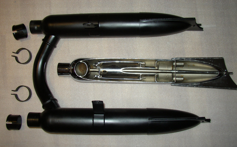 výfuková sada DKW 500 - čierna