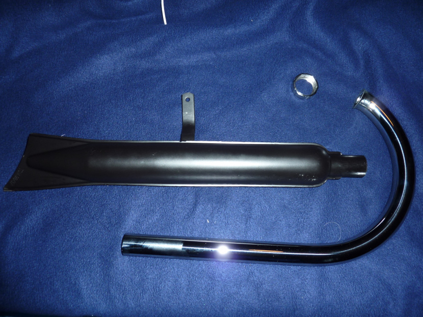 výfuk / Auspuff DKW RT 100 upravený z modelu SACHS / modifiziert von SACHS Modell