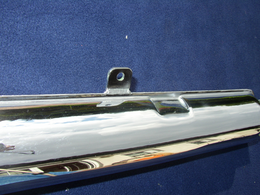 výfuk JAWA 500 OHC | 02 s prelisom - detail prelisu a držiaka