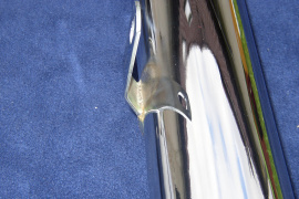 výfuková sada ČZ 500 - držiak lavého výfuku