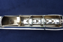 výfuk ČZ 450 – 125, 175, 250 – jednovýfuk - rez výfukom