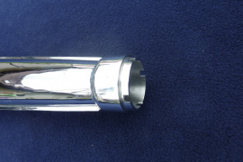 výfuk ČZ 450 – 125, 175, 250 – jednovýfuk - detail vstupu