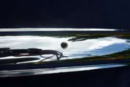 Výfuk ČZ 476, 477, 471, 472 a podobne – predĺžený koniec - detail diery z vonkajšej strany