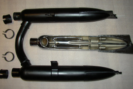 výfuková sada DKW 500 - čierna